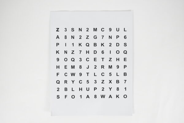 JVRCPD Z Axis Accommodative Rock Chart Set Paper Distance Chart