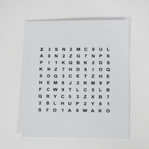 JVRCPN Z Axis Accommodative Rock Chart Set Paper Near Chart