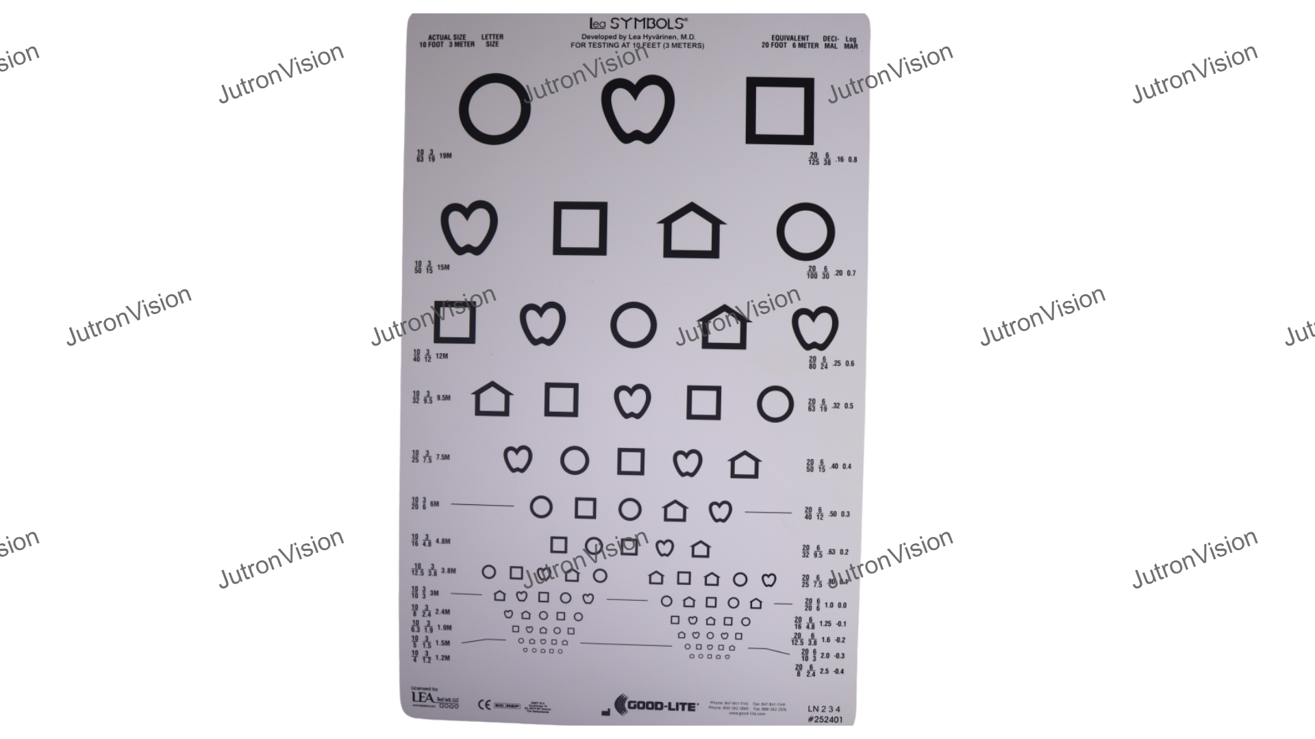LEA SYMBOLS® 13 Line Translucent Distance Chart Set - Image 2