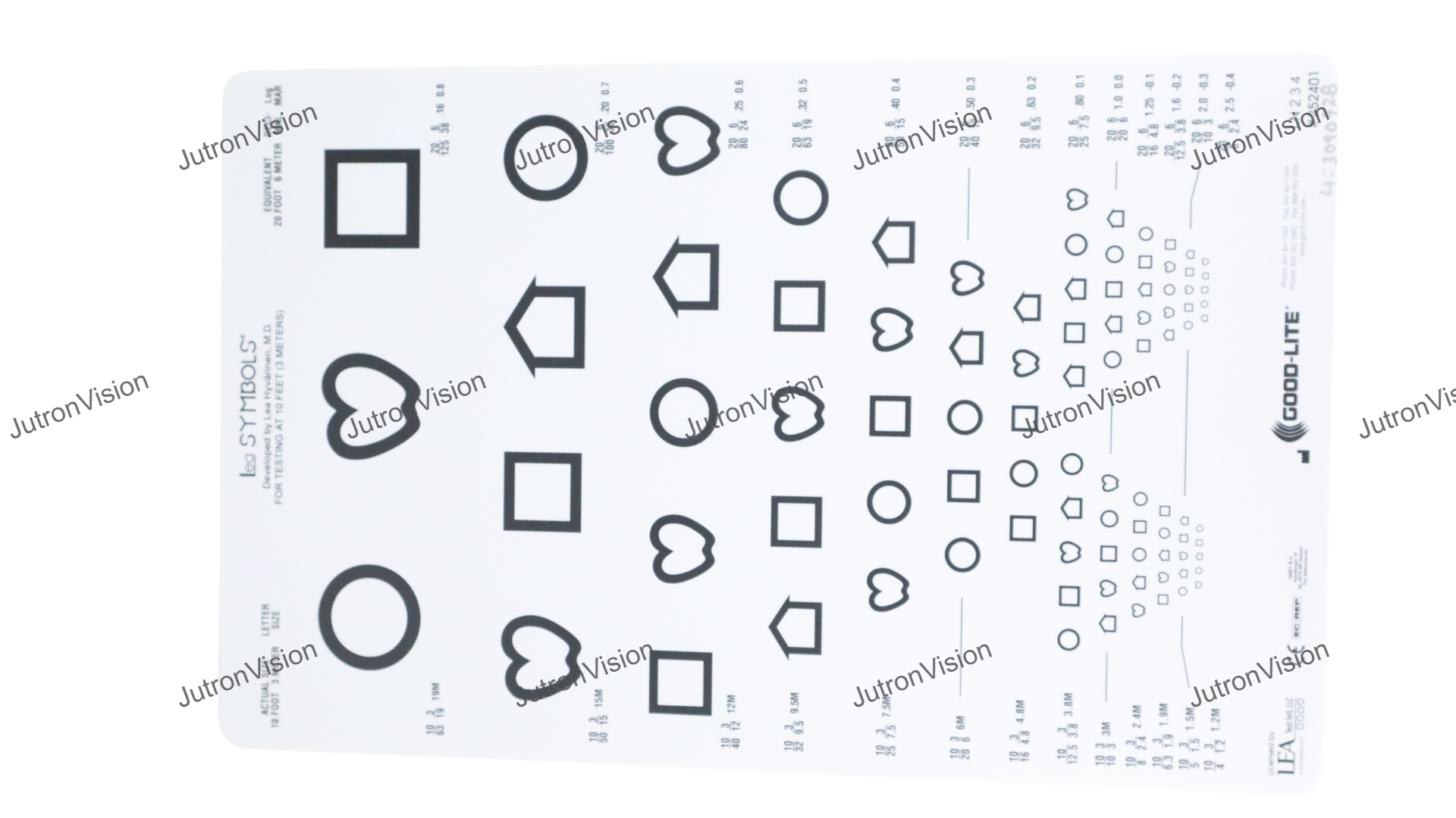 LEA SYMBOLS® 13 Line Translucent Distance Chart Set - Image 3